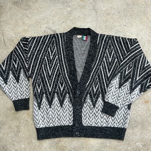 Vintage Colore black and white Cardigan